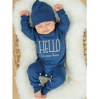 Embroidered Unisex Newborn Home Coming Outfit